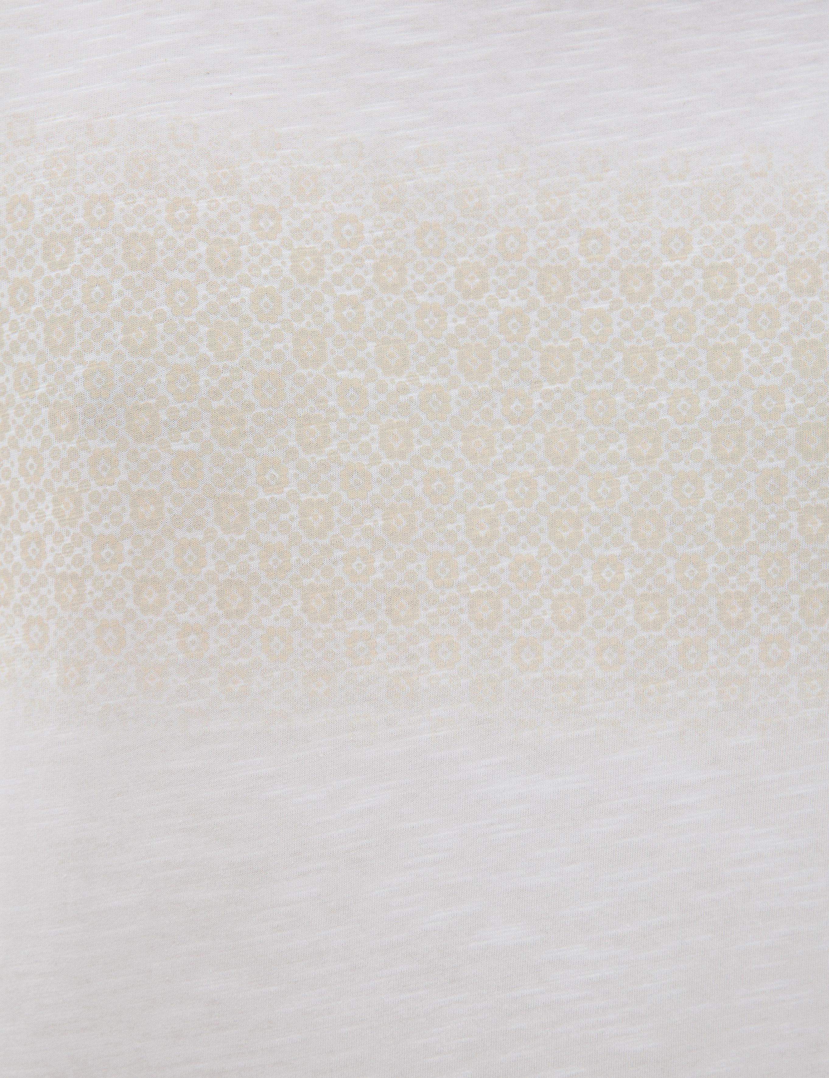 Beyaz Slim Fit Bisiklet Yaka Tişört