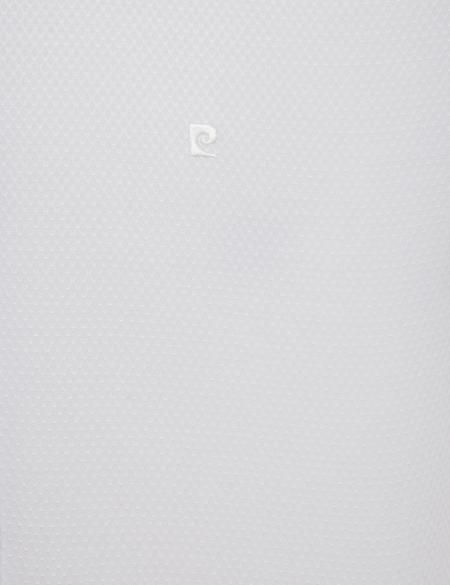 Beyaz Slim Fit Armürlü Gömlek - 50223807005