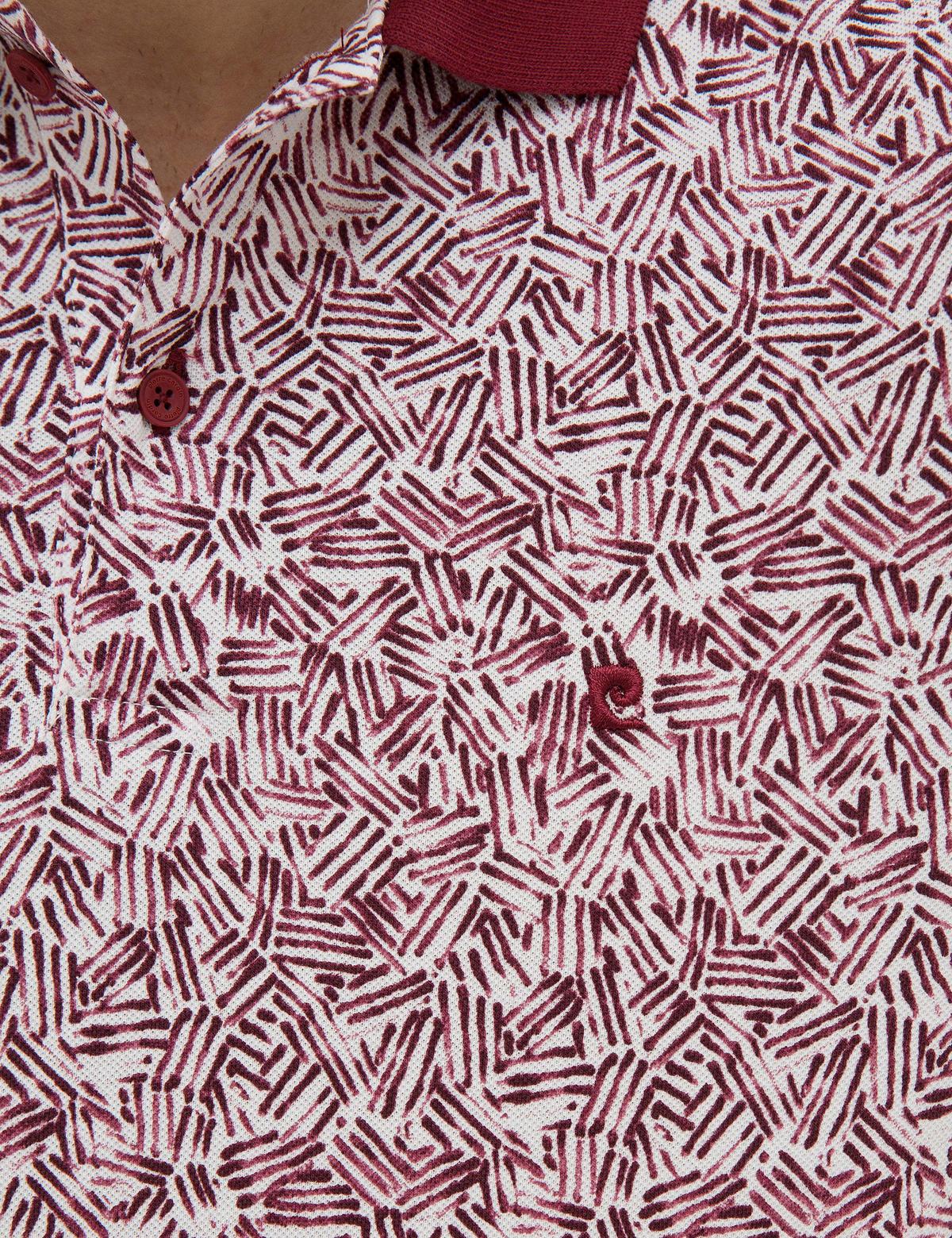 Bordo Slim Fit Polo Yaka Tişört - 50224460010