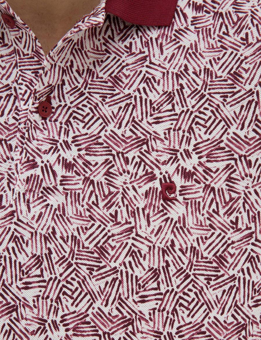 Bordo Slim Fit Polo Yaka Tişört