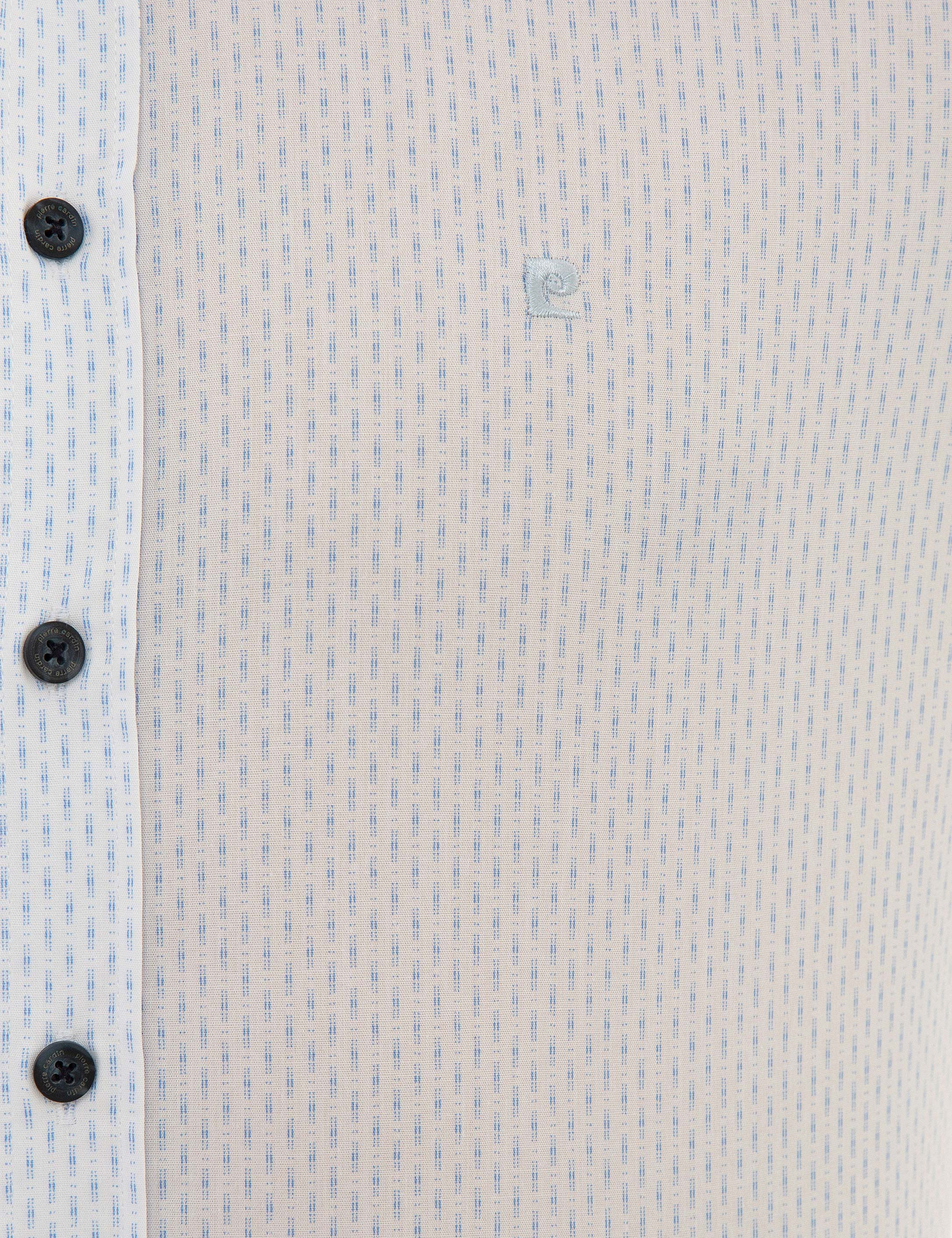 Açık Mavi Slim Fit Uzun Kollu Gömlek - Image 5