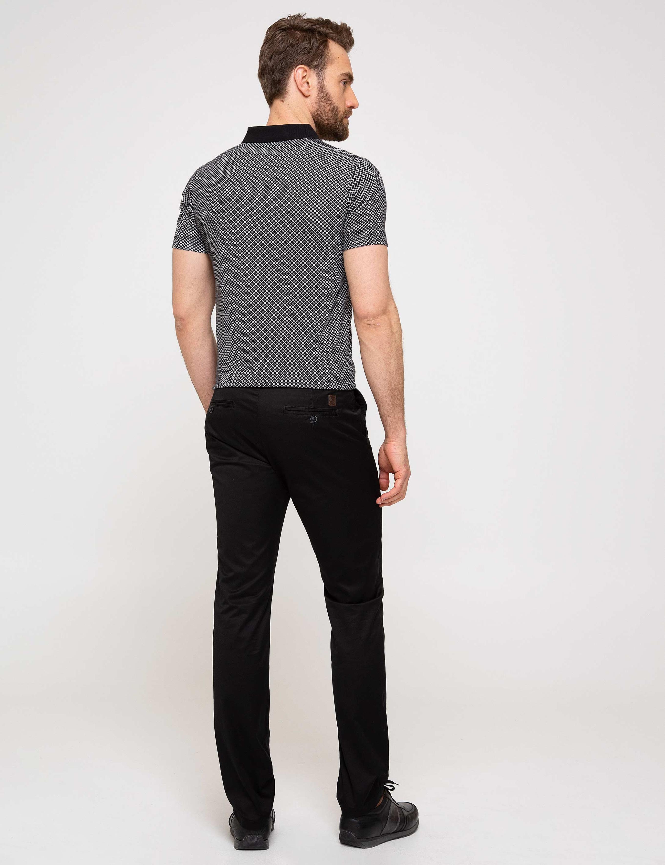 Siyah Regular Fit Chino Pantolon