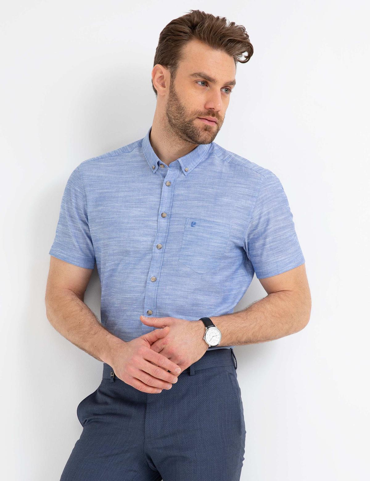 İndigo Regular Fit Kısa Kol Gömlek