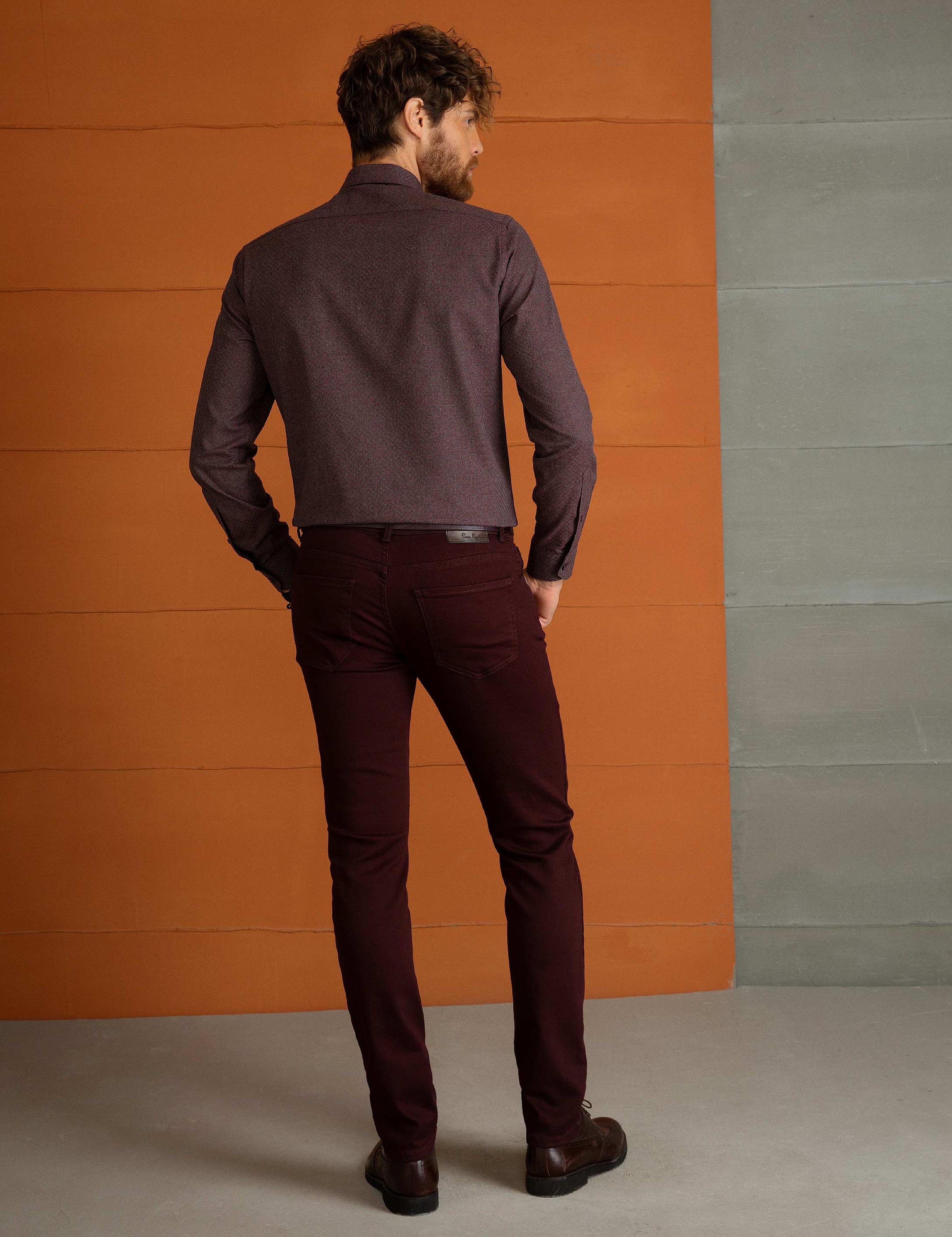 Bordo Denim Pantolon