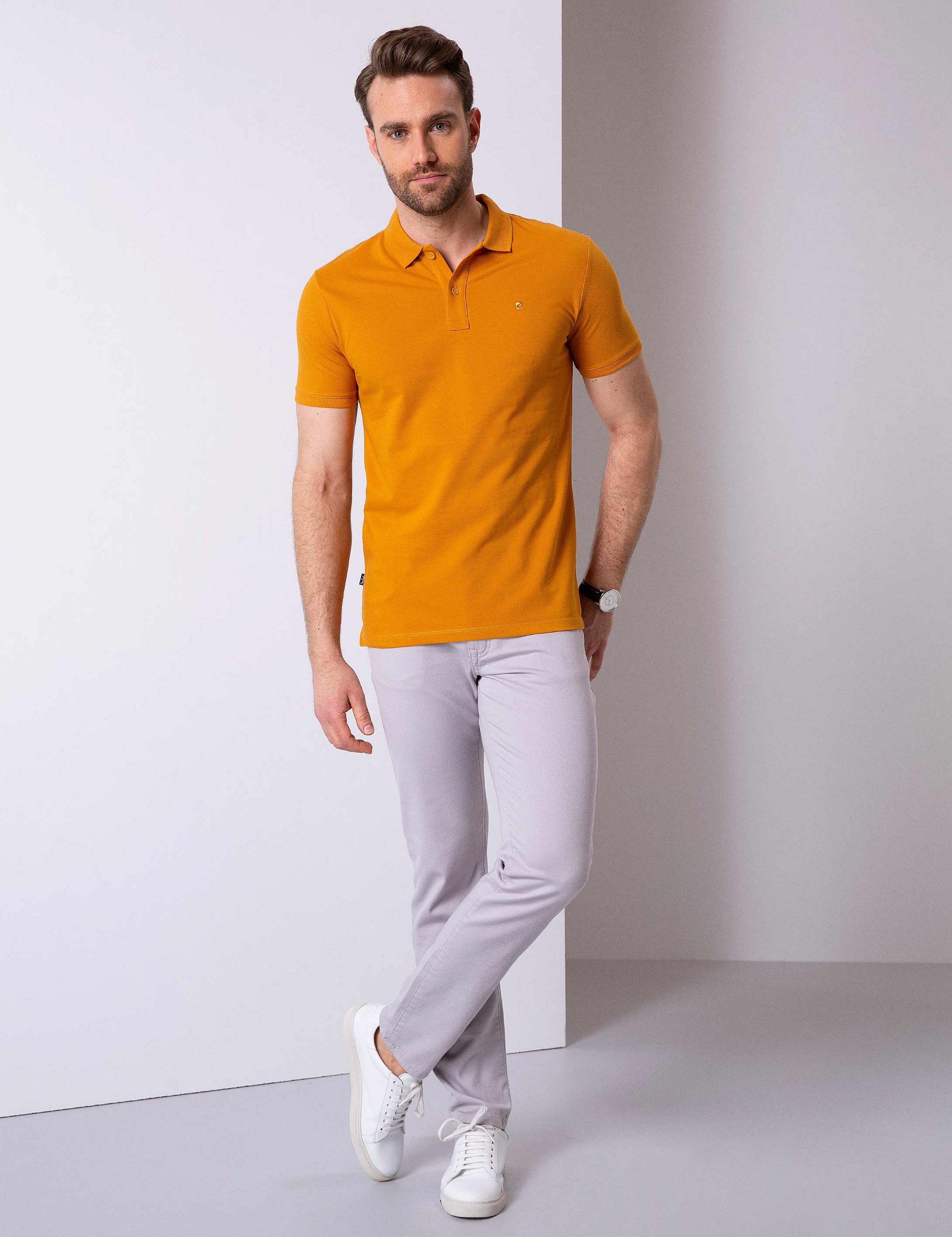 Safran Slim Fit Basic Polo Yaka T-Shirt