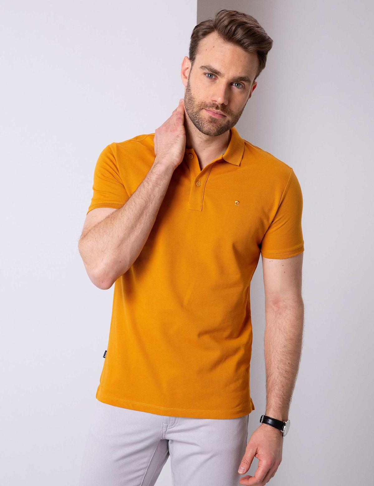 Safran Slim Fit Basic Polo Yaka T-Shirt