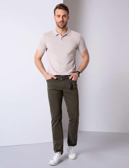 Taş Slim Fit Polo Yaka Basic T-shirt - 50199338047