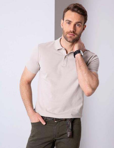 Taş Slim Fit Polo Yaka Basic T-shirt - 50199338047
