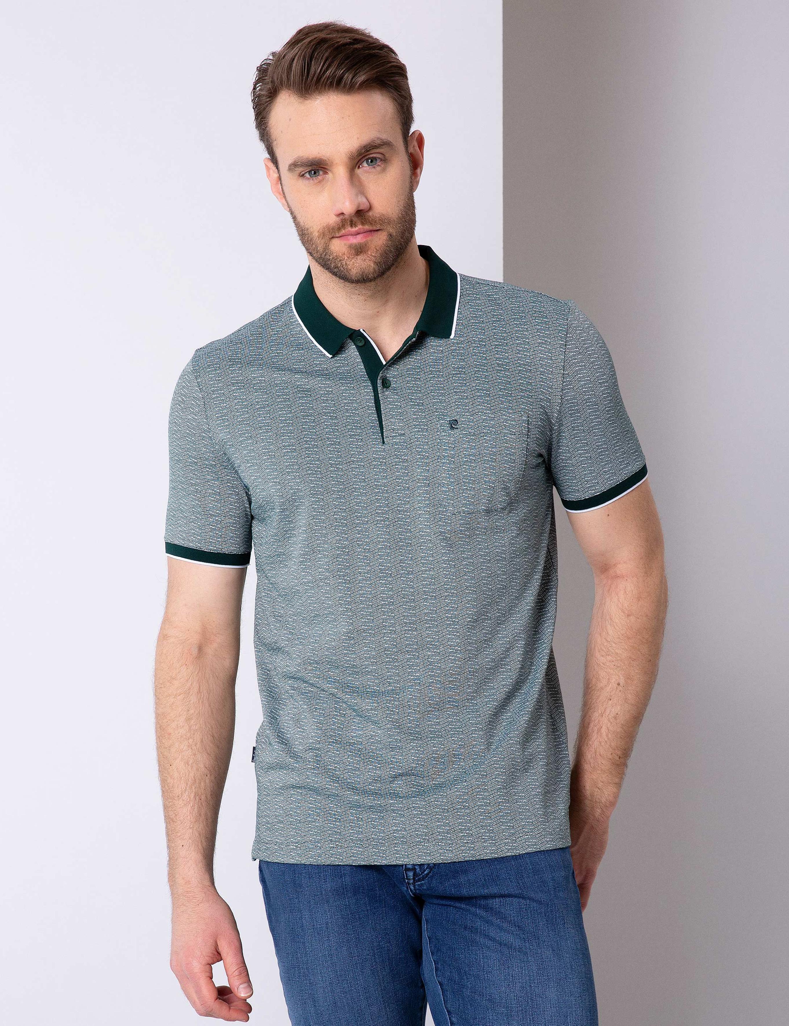 Koyu Yeşil Regular Fit Polo Yaka T-Shirt