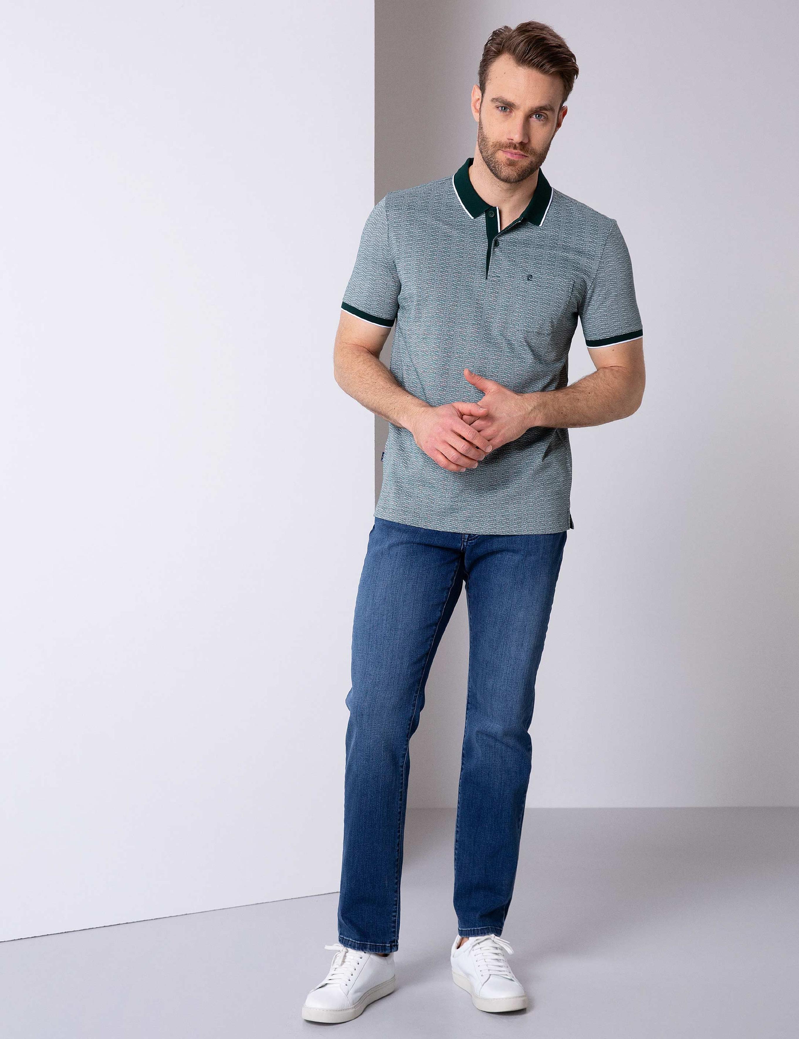 Koyu Yeşil Regular Fit Polo Yaka T-Shirt