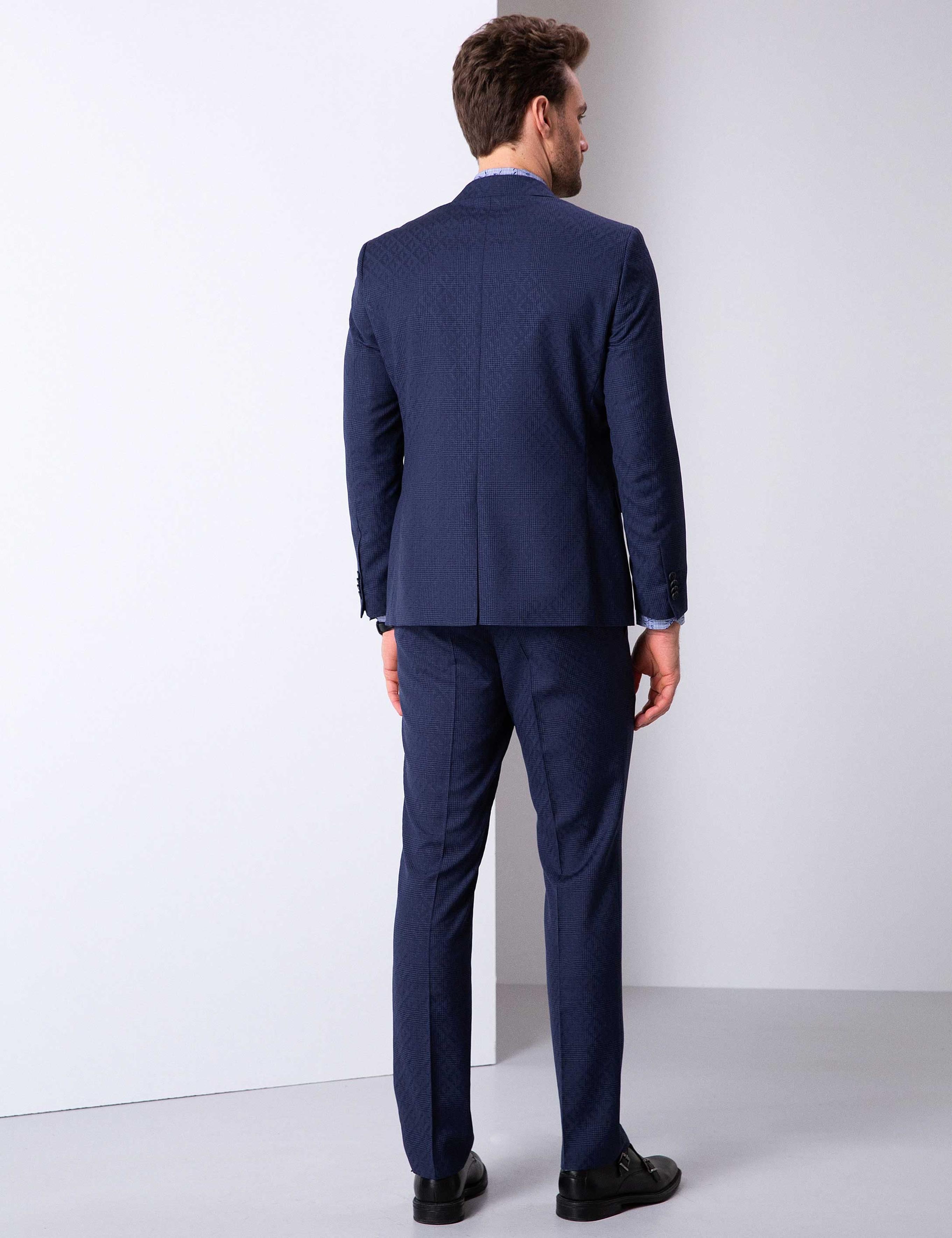 Lacivert Slim Fit Takım Elbise