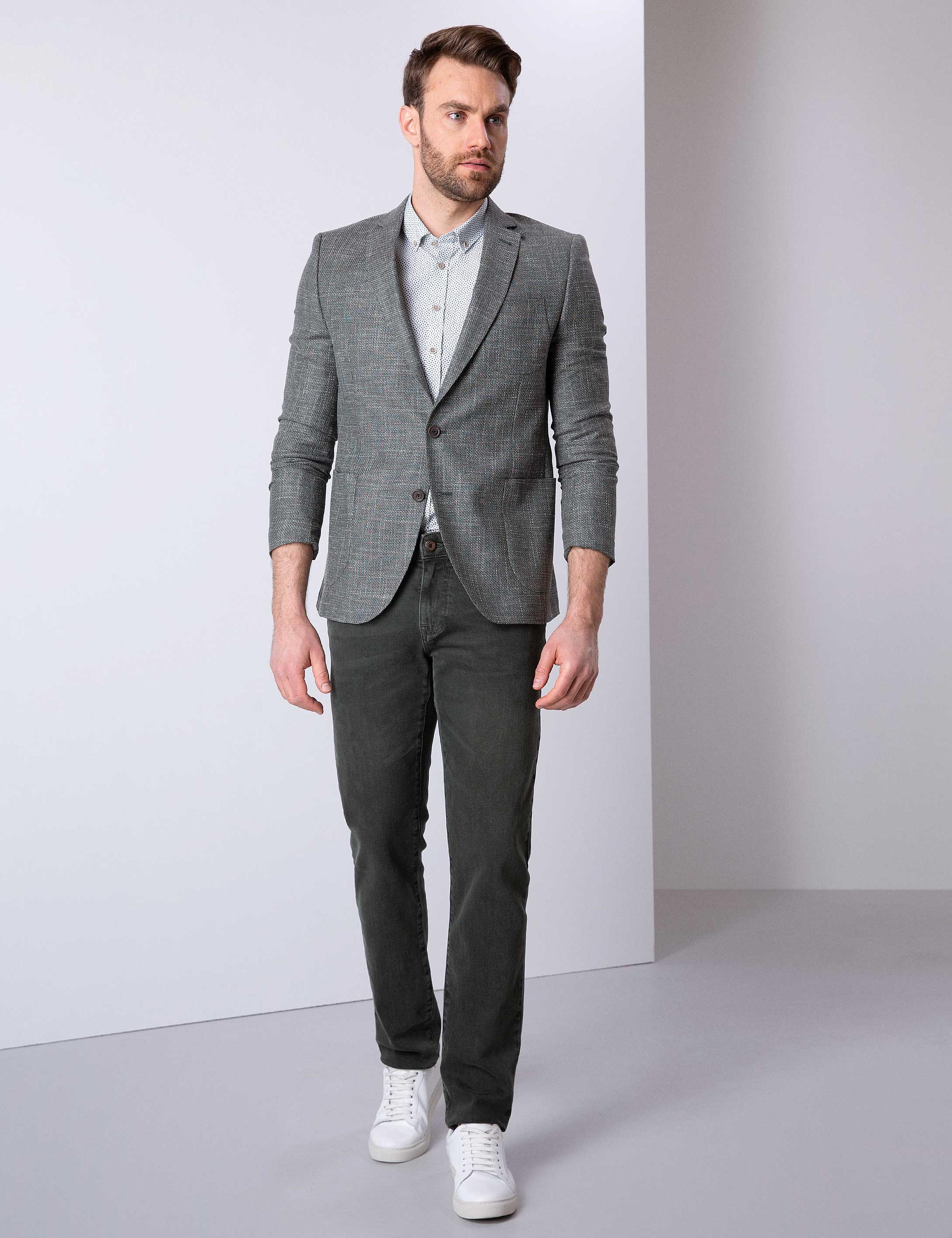 Koyu Yeşil Ekstra Slim Fit Ceket