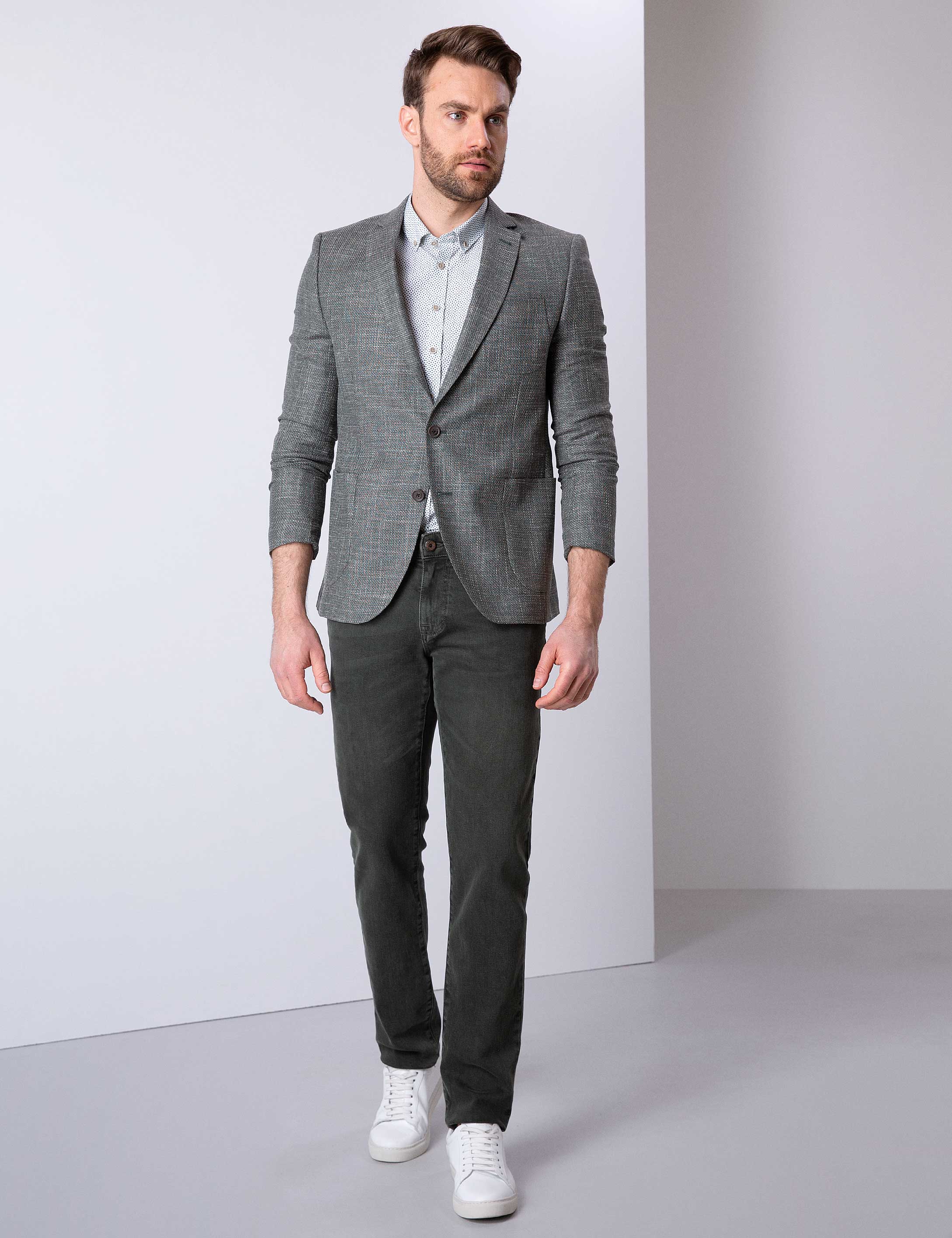 Koyu Yeşil Ekstra Slim Fit Ceket
