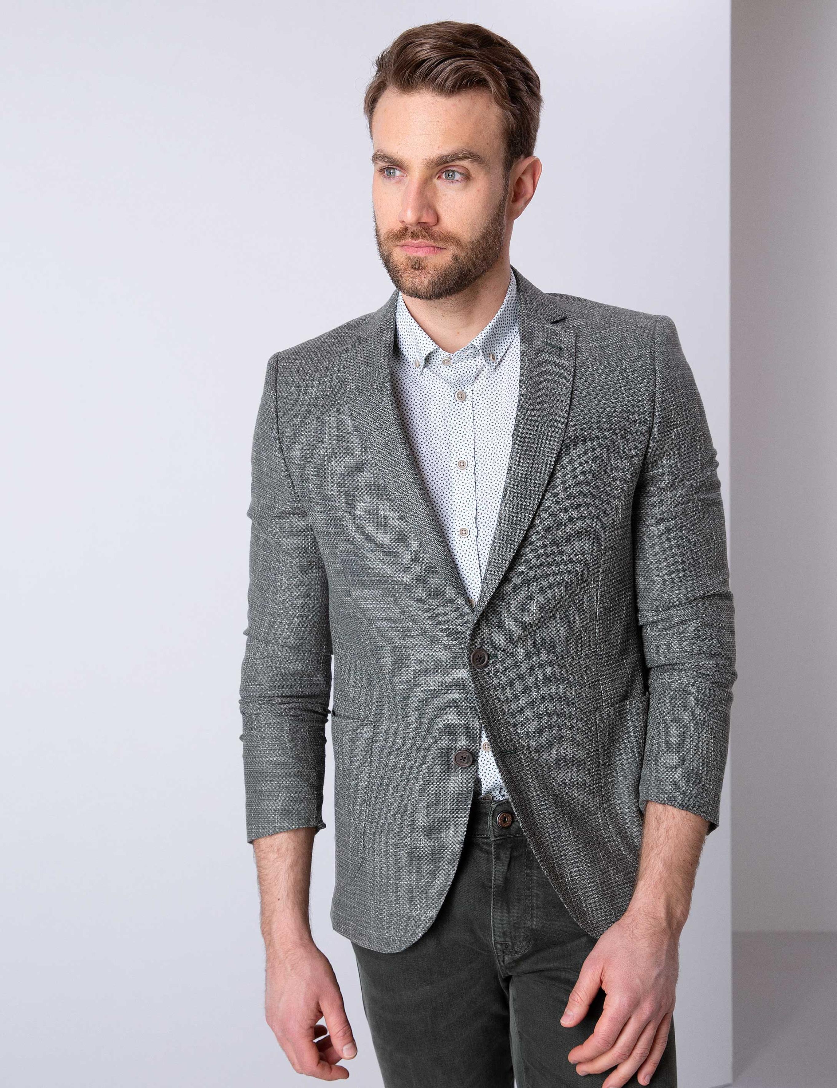 Koyu Yeşil Ekstra Slim Fit Ceket