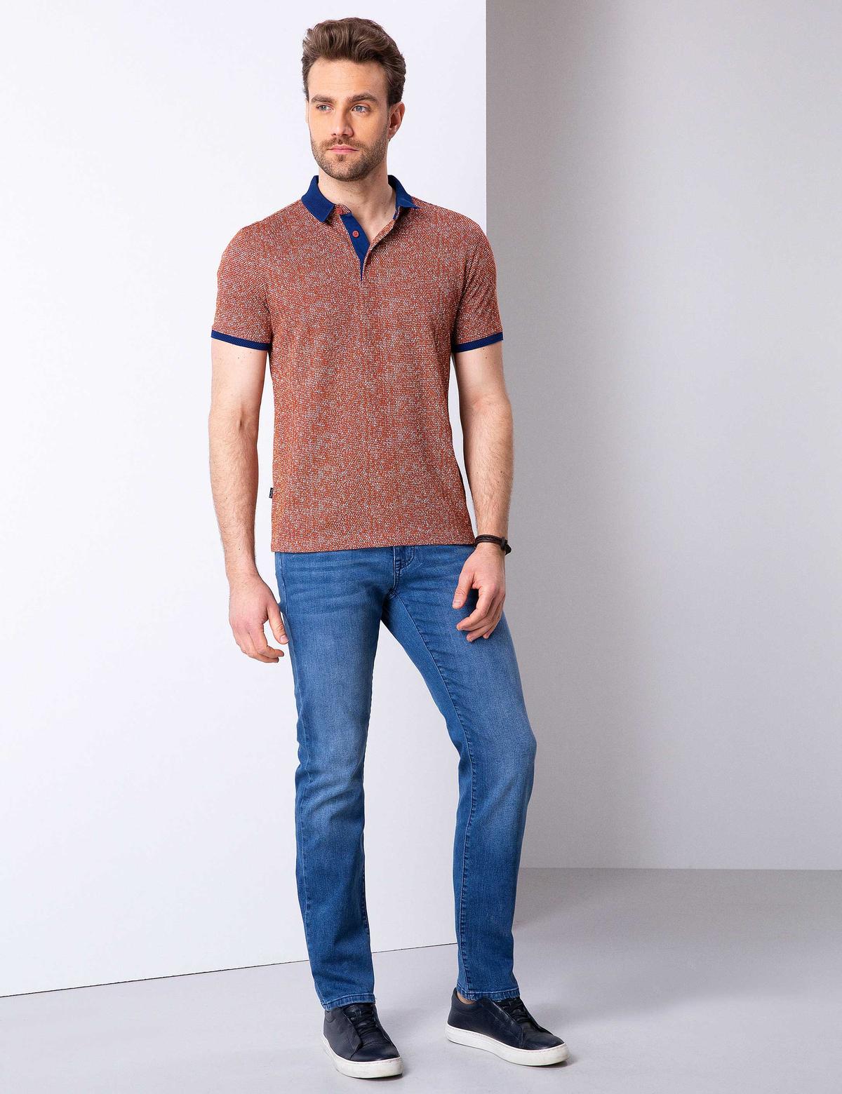 Kiremit Slim Fit Polo Yaka T-Shirt - 50200301064