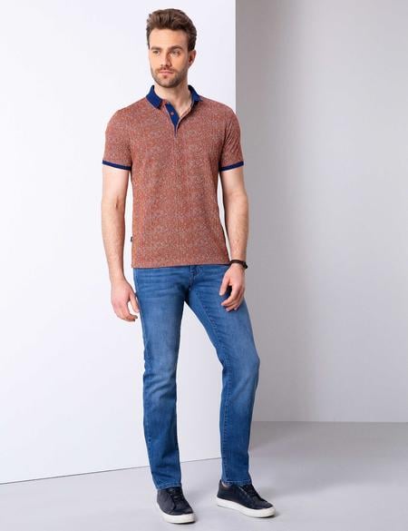 Kiremit Slim Fit Polo Yaka T-Shirt - 50200301064