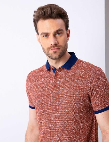 Kiremit Slim Fit Polo Yaka T-Shirt - 50200301064
