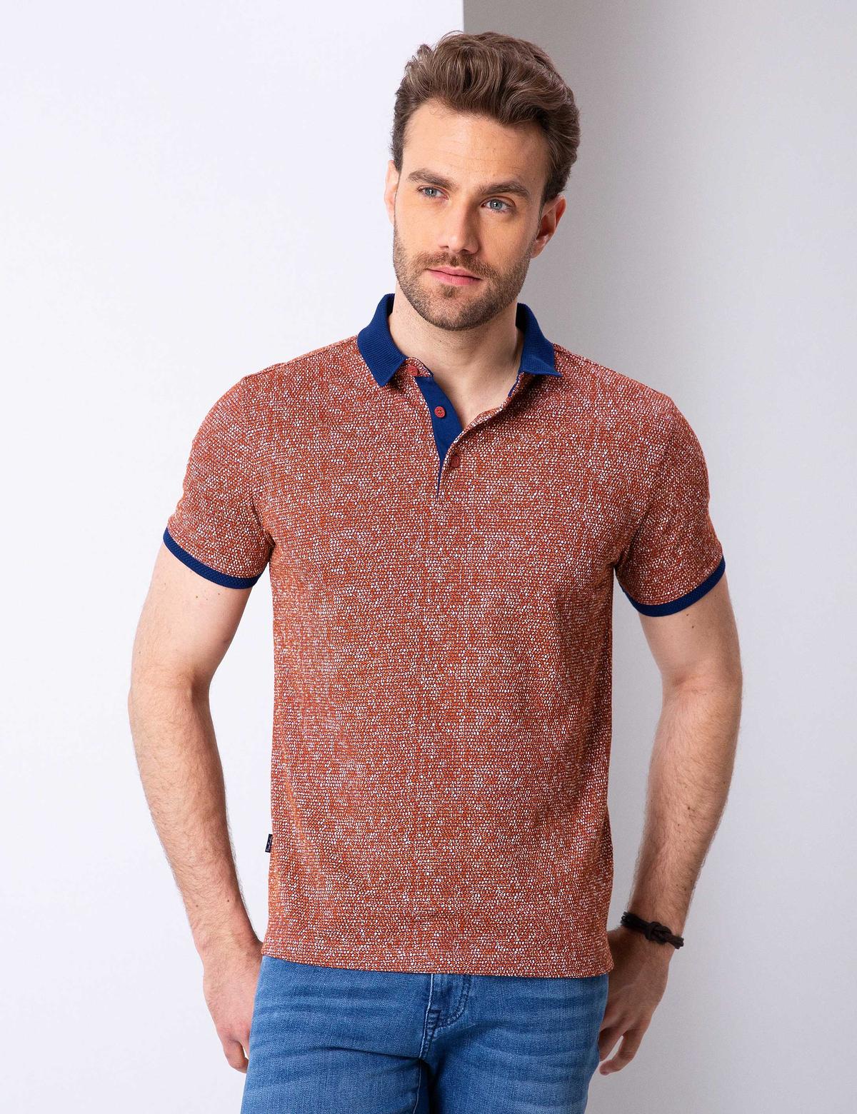 Kiremit Slim Fit Polo Yaka T-Shirt - 50200301064