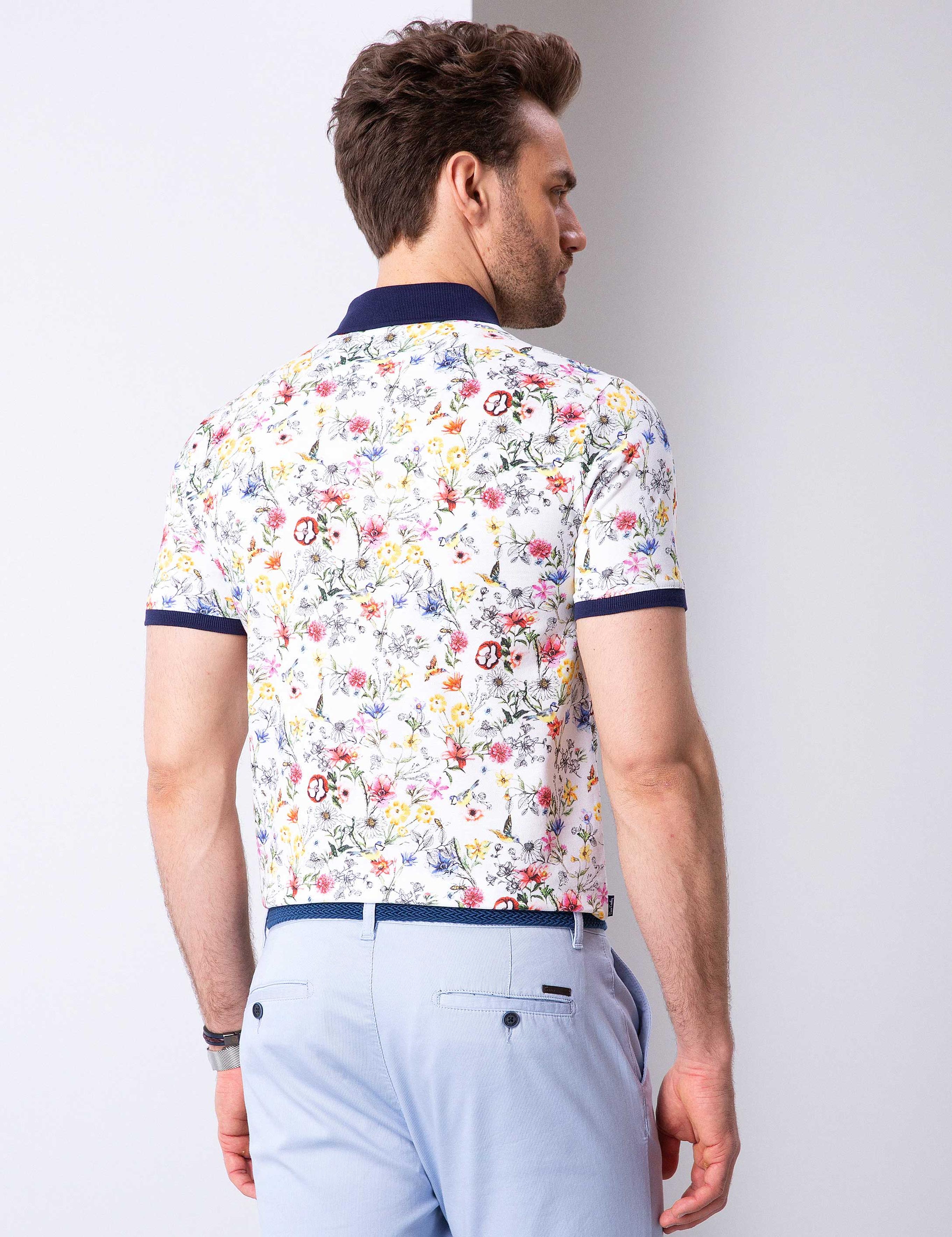 Çok Renkli Slim Fit Polo Yaka Tişört