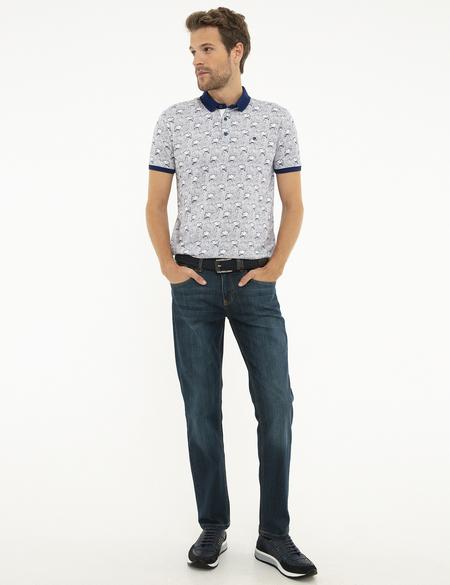 Lacivert Slim Fit Polo Yaka Tişört - 50200308023