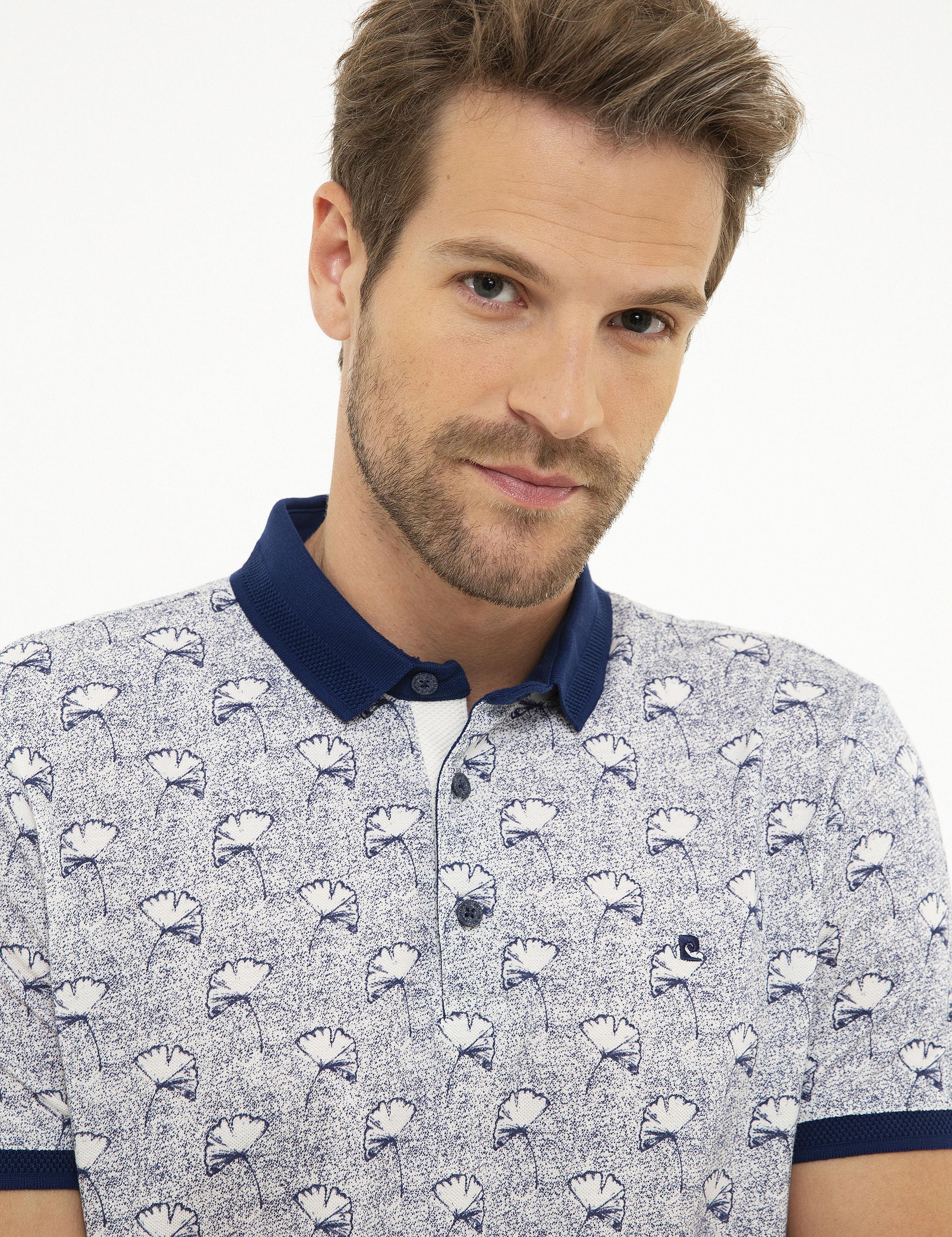 Lacivert Slim Fit Polo Yaka Tişört