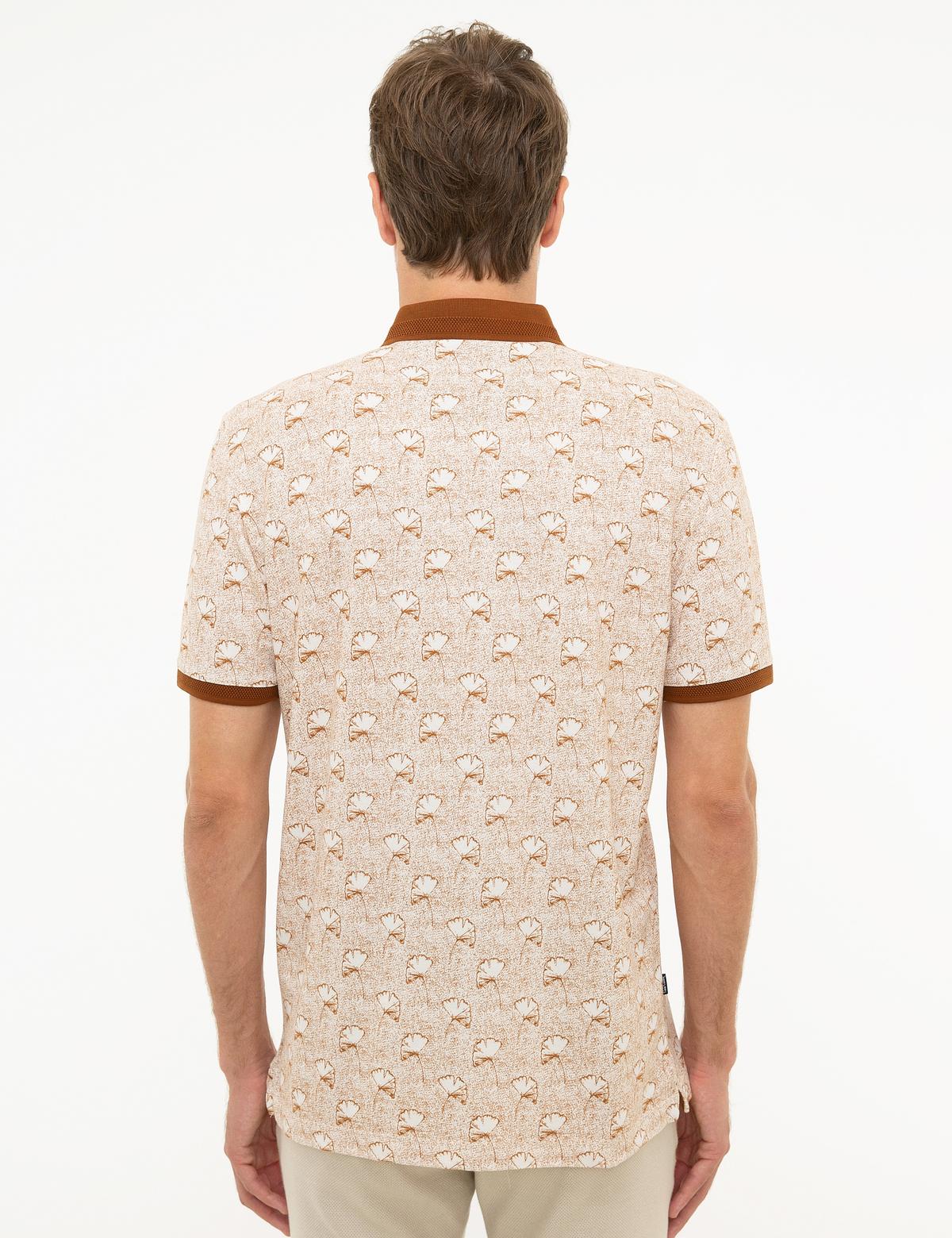 Açık Kahverengi Slim Fit Polo Yaka Tişört - 50200308014