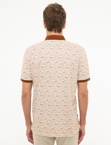 Açık Kahverengi Slim Fit Polo Yaka Tişört - 50200308014