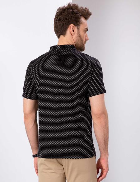 Siyah Slim Fit Polo Yaka T-Shirt - 50200630019