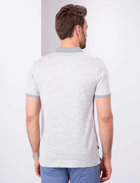 Gri Slim Fit Polo Yaka T-Shirt - 50200633031