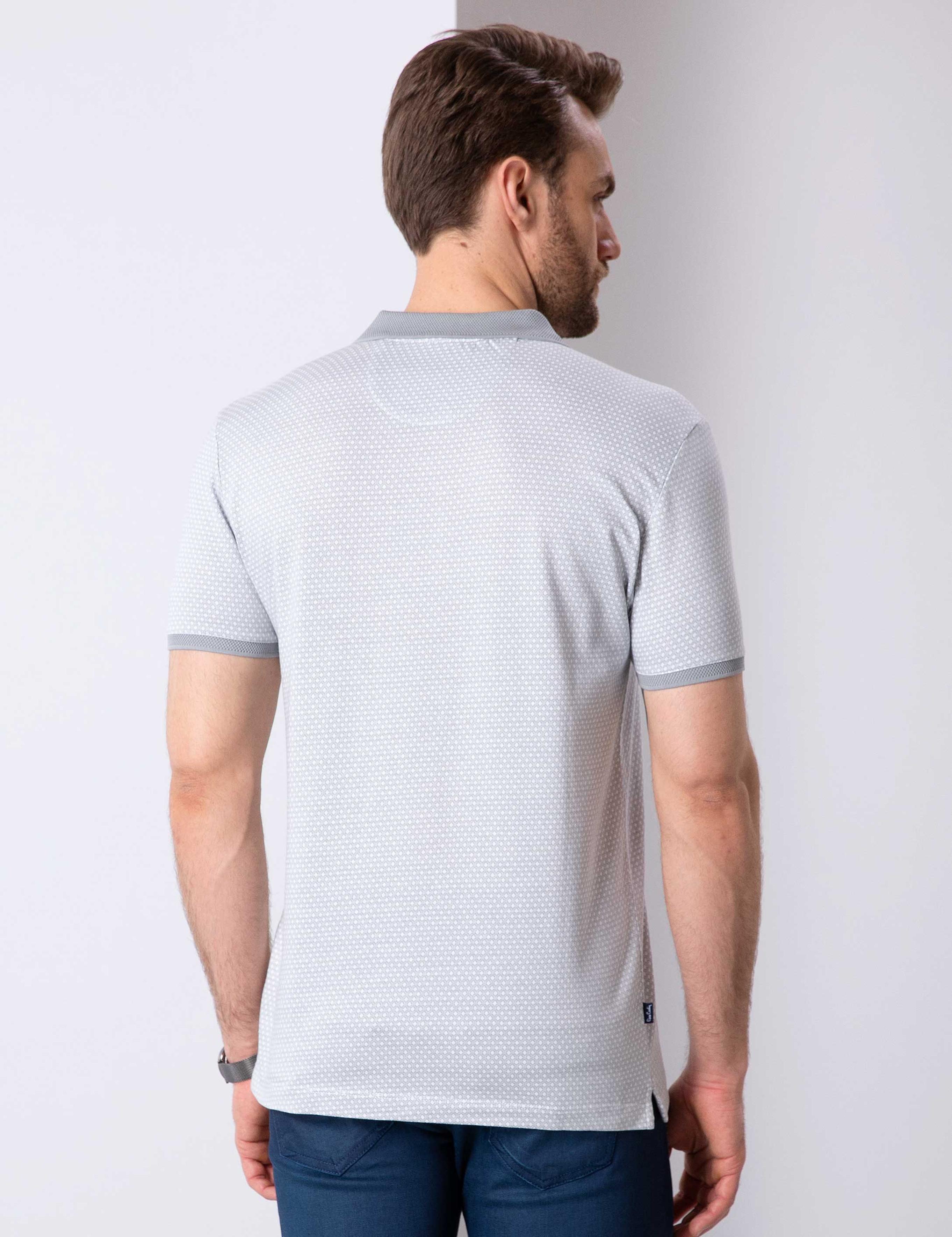 Gri Slim Fit Polo Yaka T-Shirt