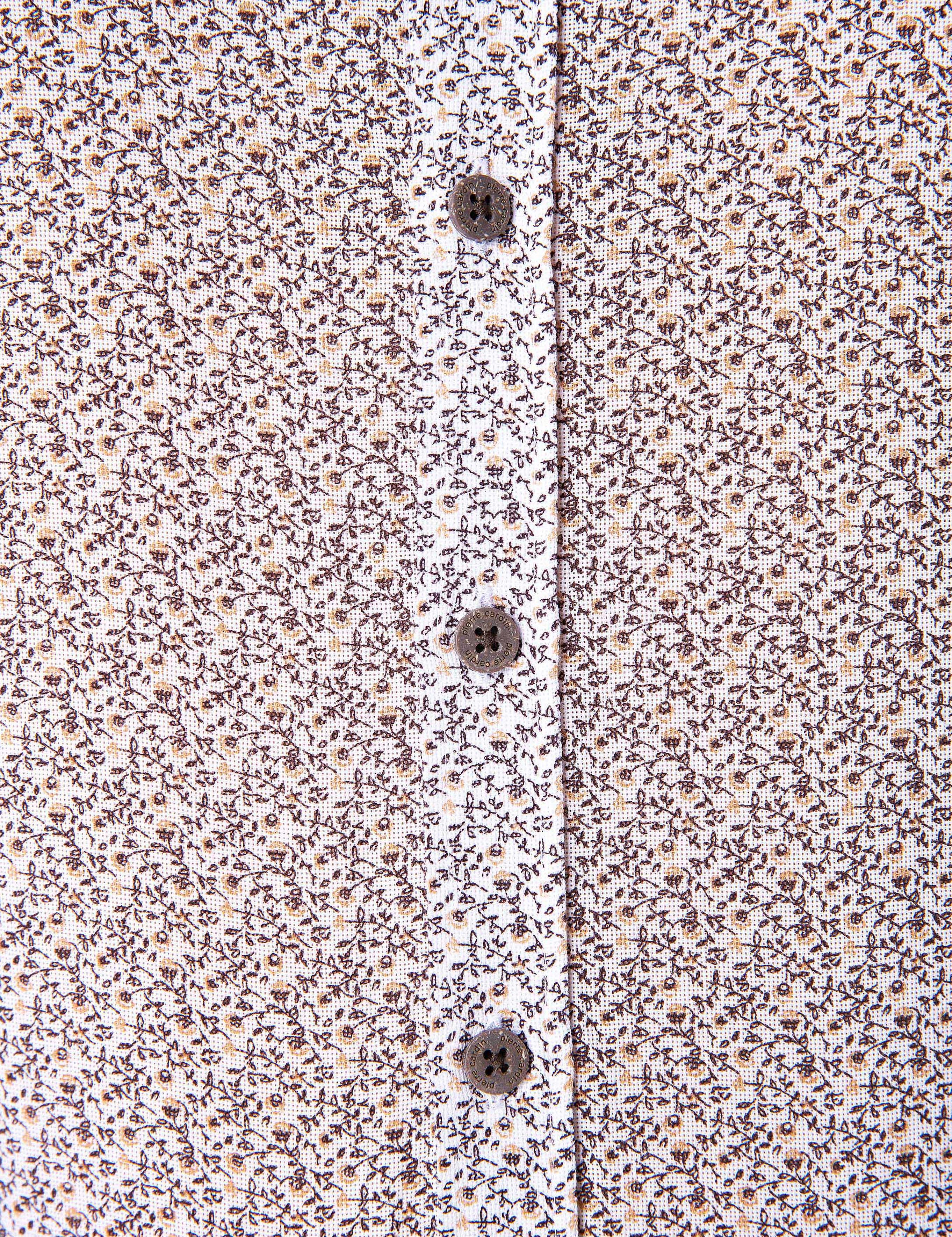 Kahverengi Slim Fit Uzun Kollu Gömlek