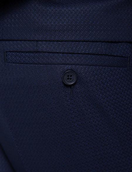 İndigo Yelekli Damatlık Smokin - 50201984017