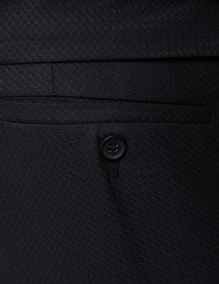 Siyah Slim Fit Smokin - 50201984038