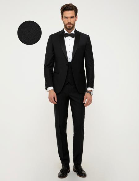 Siyah Ex. Slim Fit Smokin - 50202029056