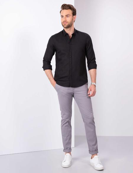 Siyah Slim Fit Gömlek - 50202802097