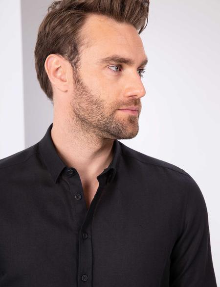 Siyah Slim Fit Gömlek - 50202802097