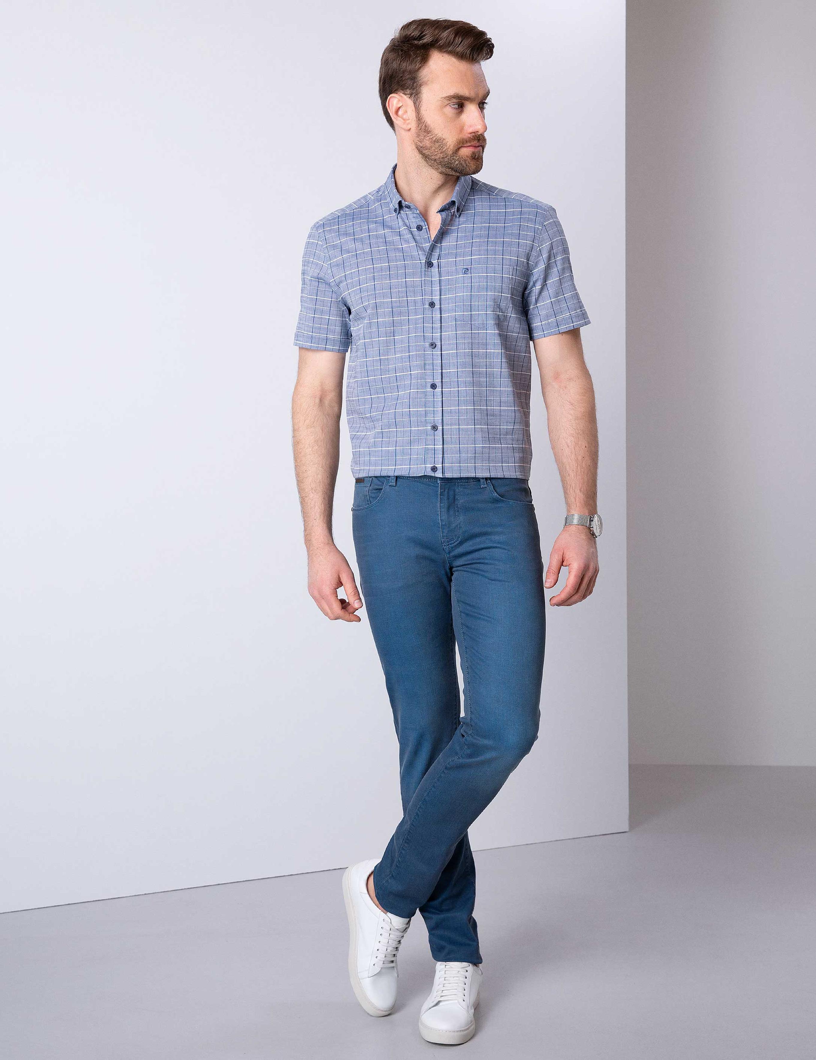 Mavi Regular Fit Kısa Kollu Gömlek