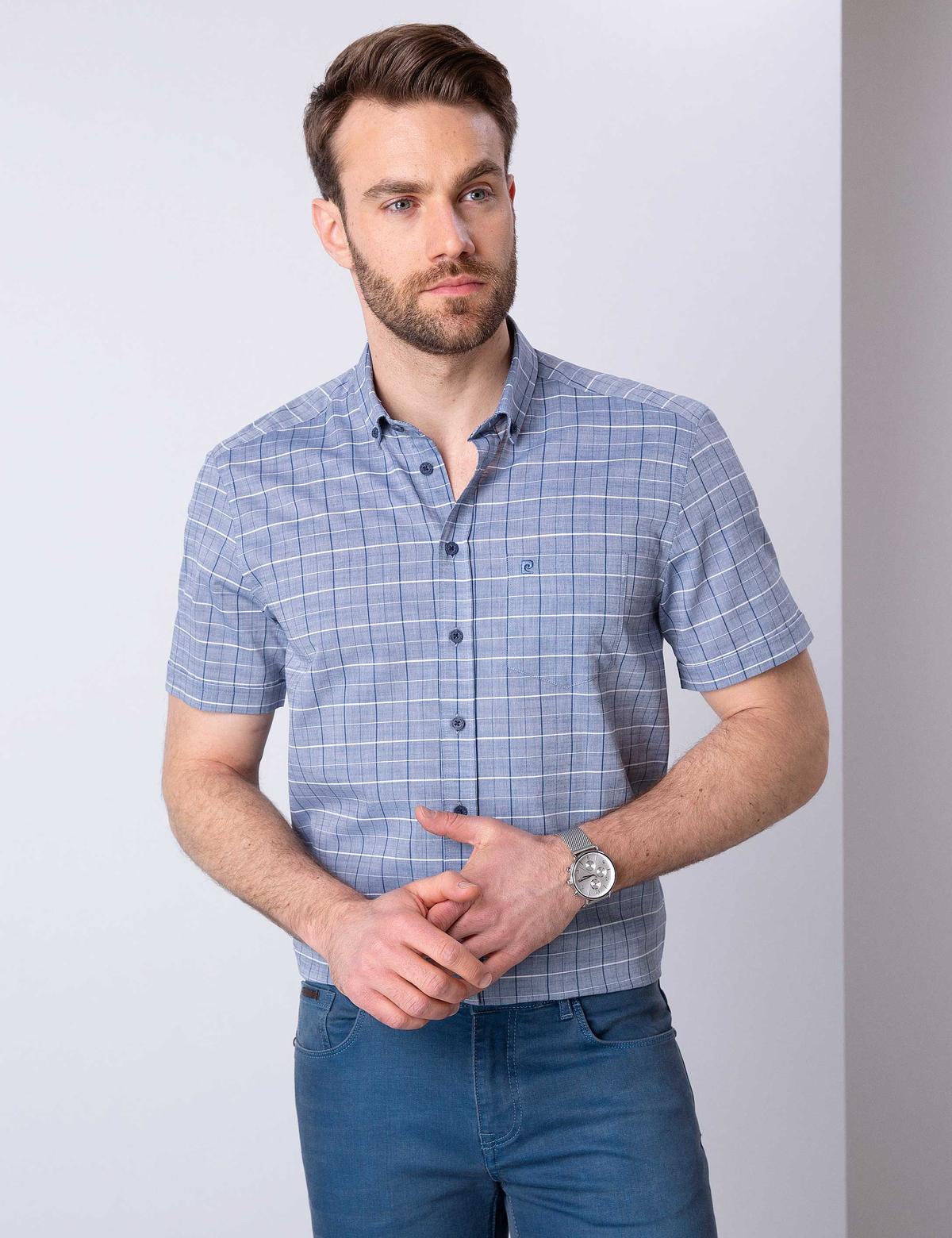 Mavi Regular Fit Kısa Kollu Gömlek