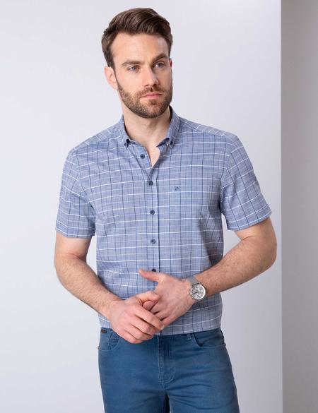 Mavi Regular Fit Kısa Kollu Gömlek - 50203459014