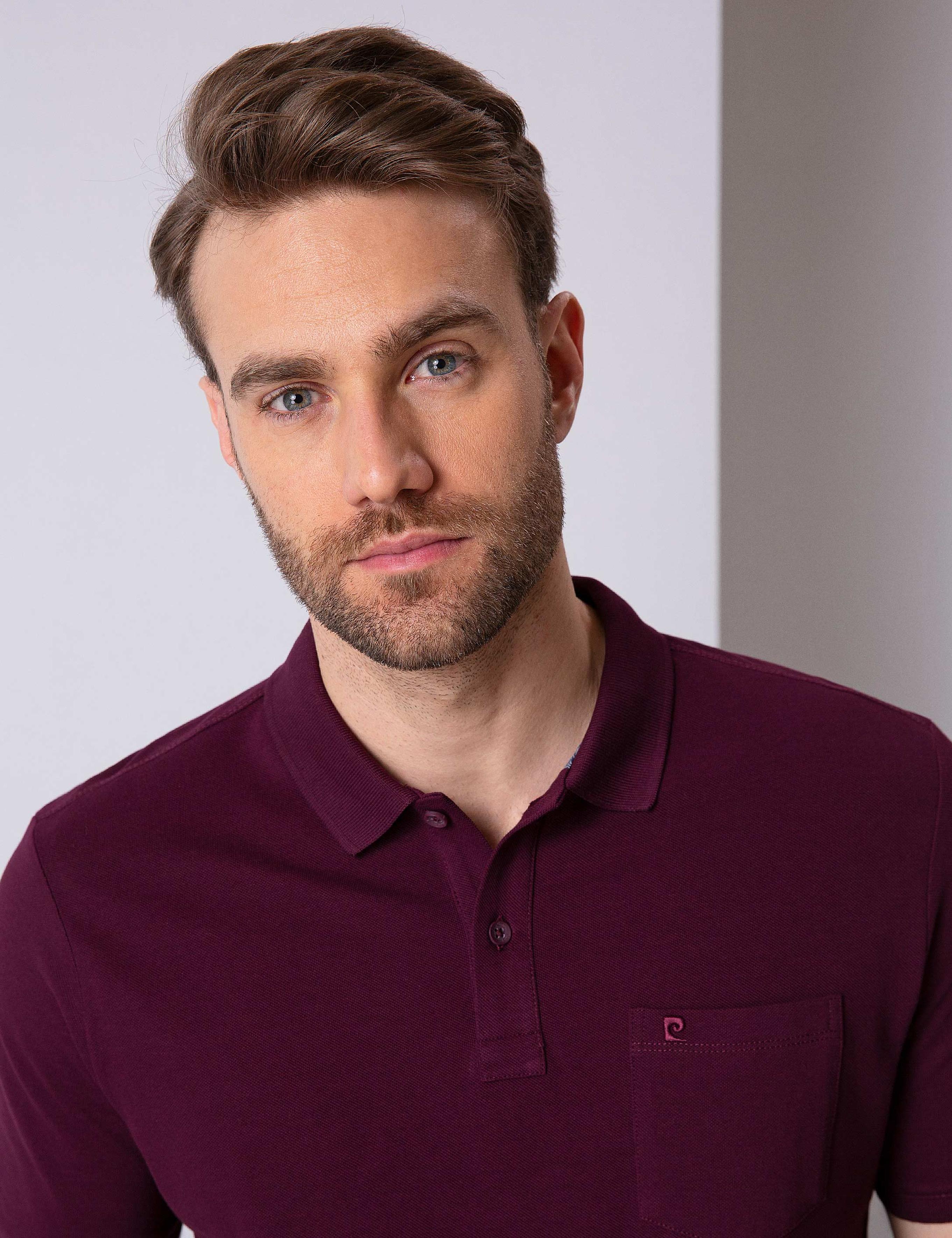 Bordo Regular Fit Basic Polo Yaka T-Shirt