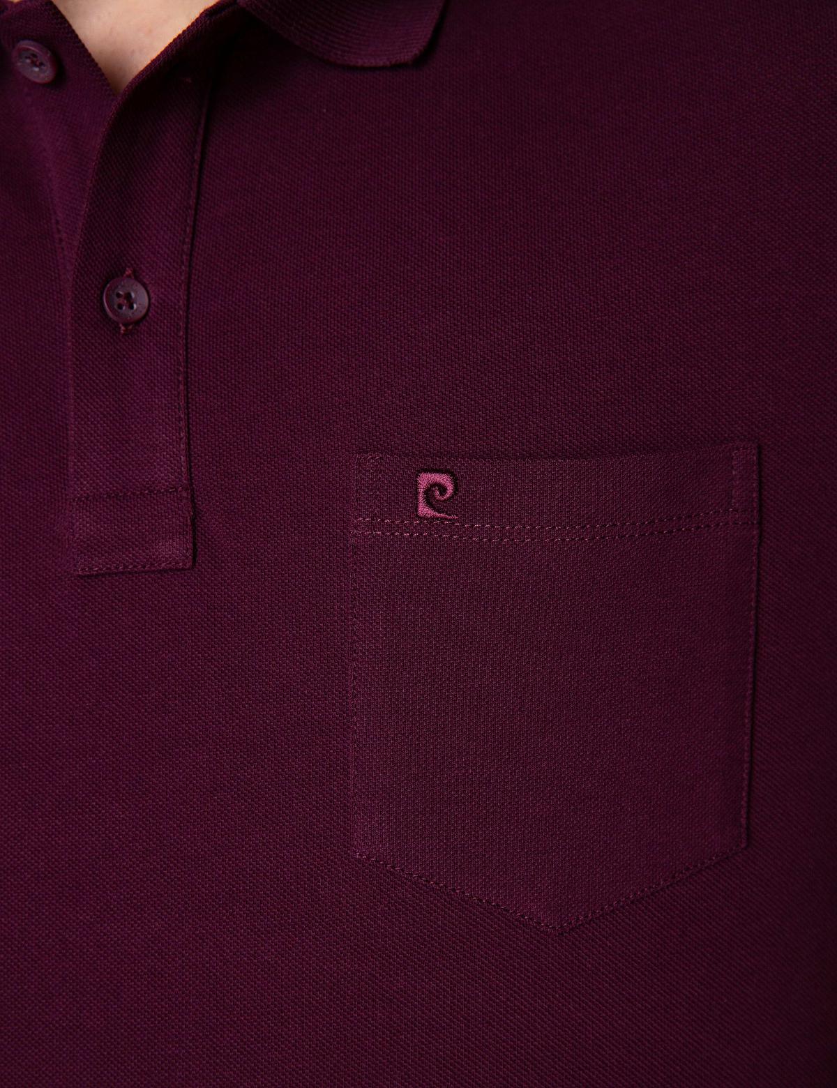 Bordo Regular Fit Basic Polo Yaka T-Shirt - 50204835028