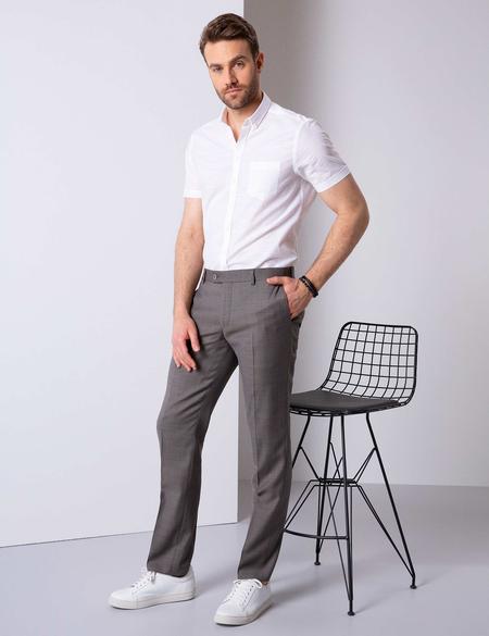 Açık Kahverengi Slim Fit Kumaş Pantolon - 50204919024