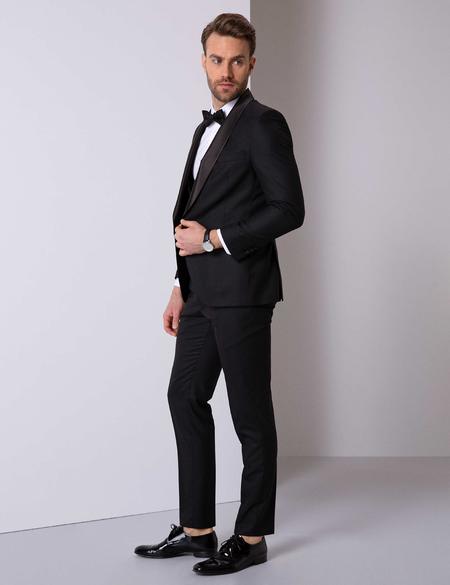 Siyah Yelekli Damatlık Smokin - 50205410030