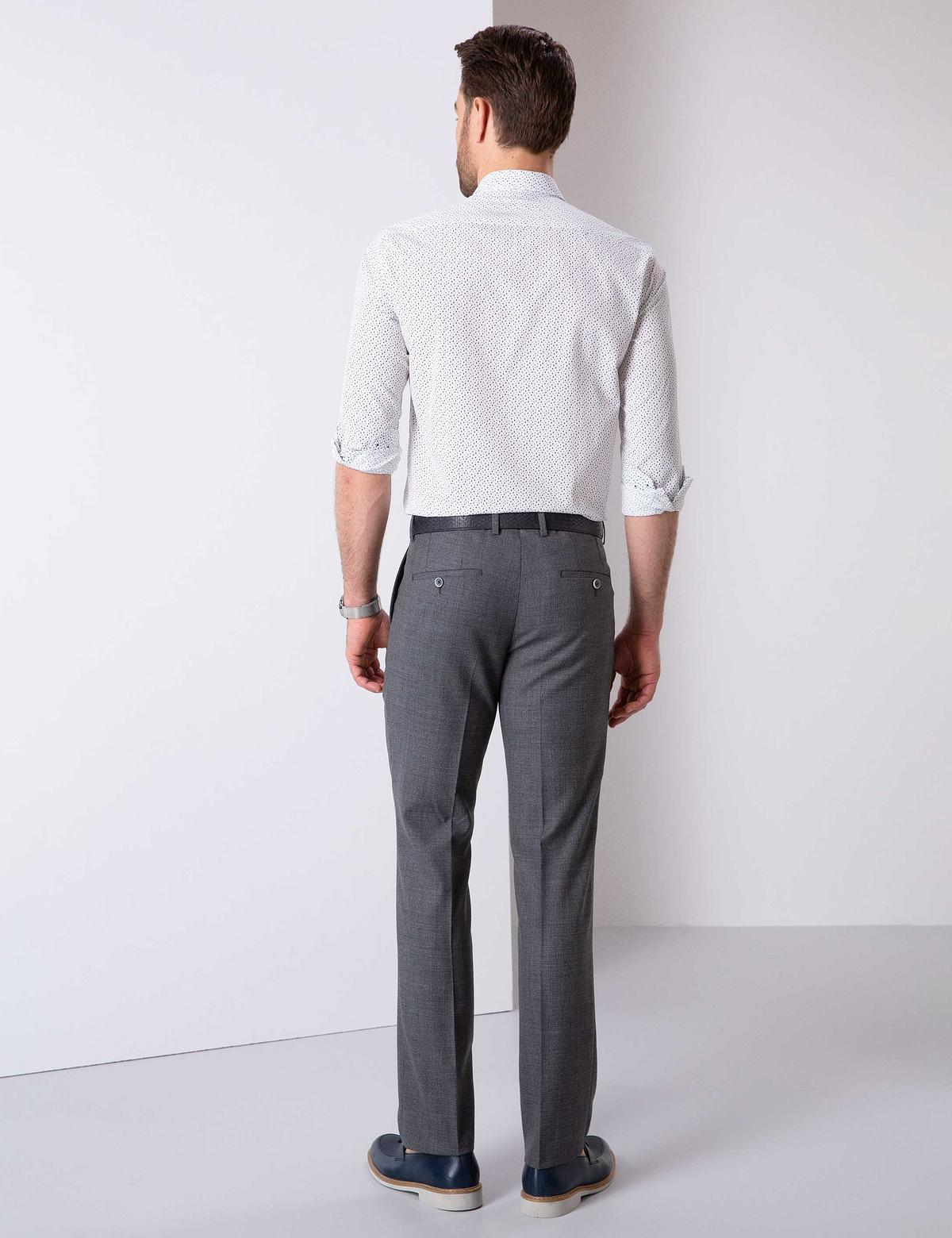 Gri Slim Fit Pantolon - 50207179017