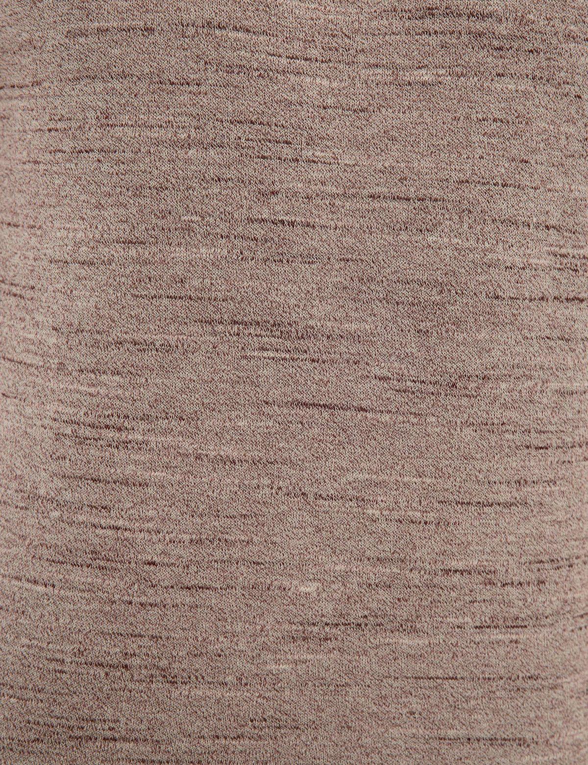 Gül Kurusu Slim Fit Bisiklet Yaka Triko Tişört - 50222983035