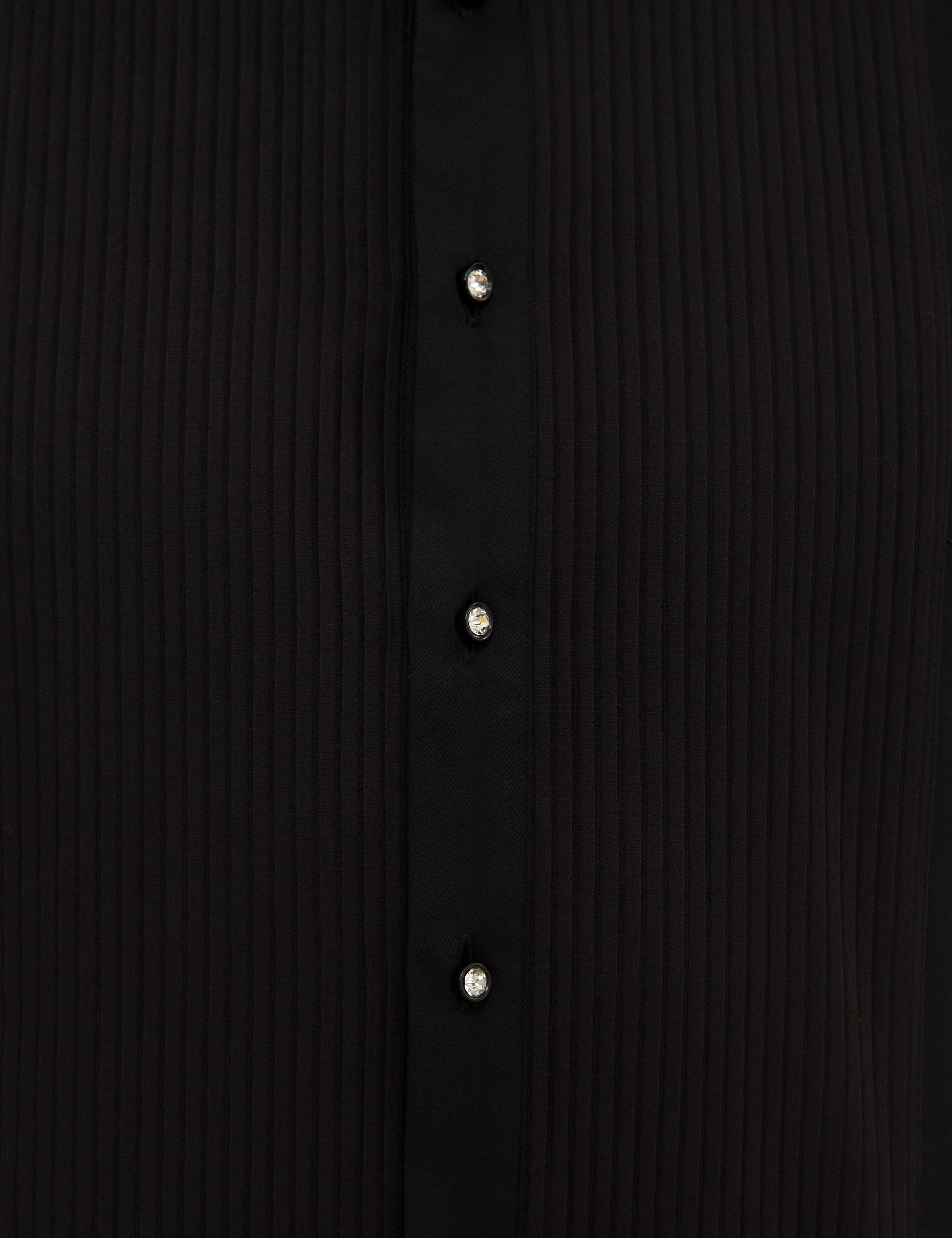 Siyah Slim Fit Smokin Gömlek