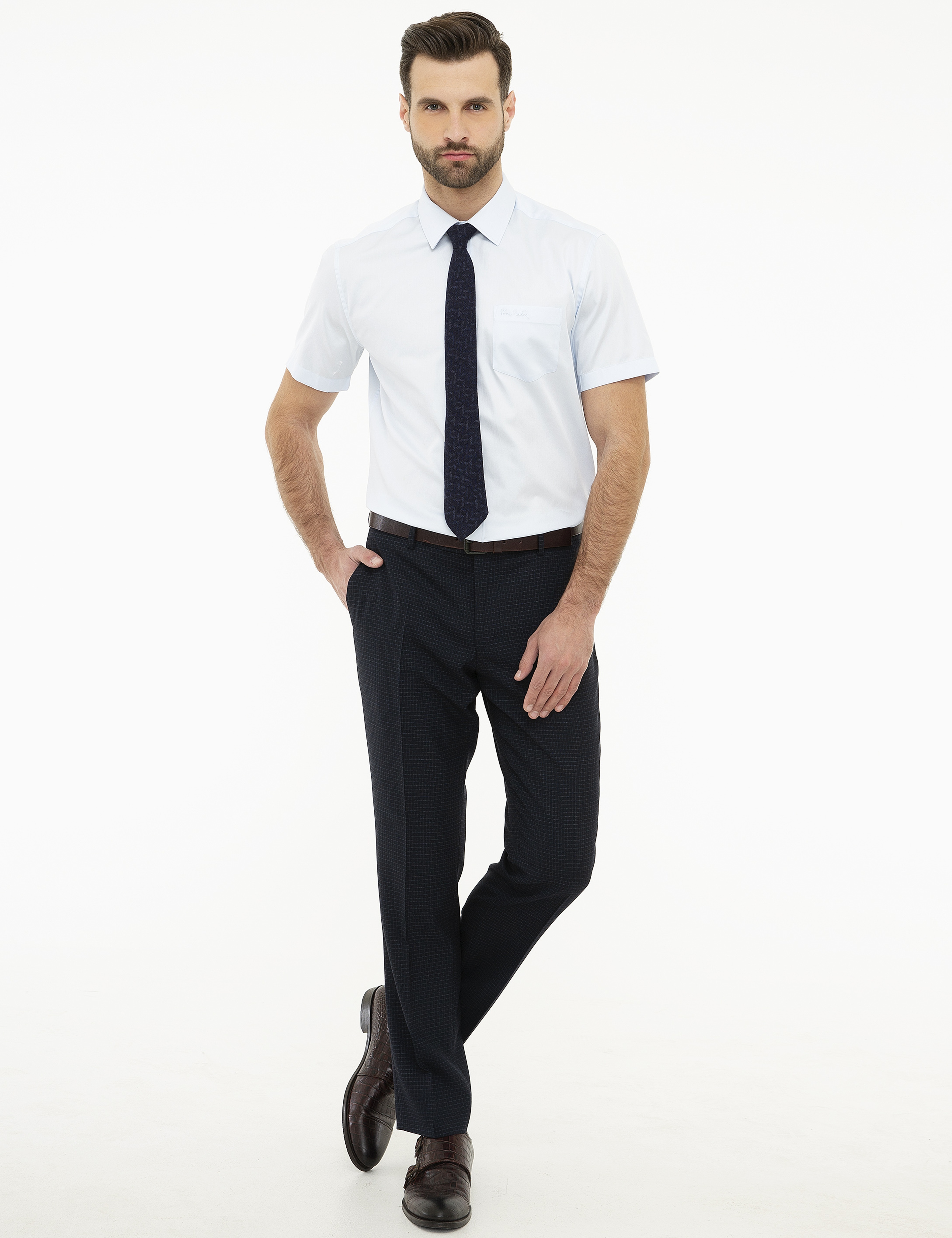Açık Mavi Regular Fit Kısa Kollu Gömlek