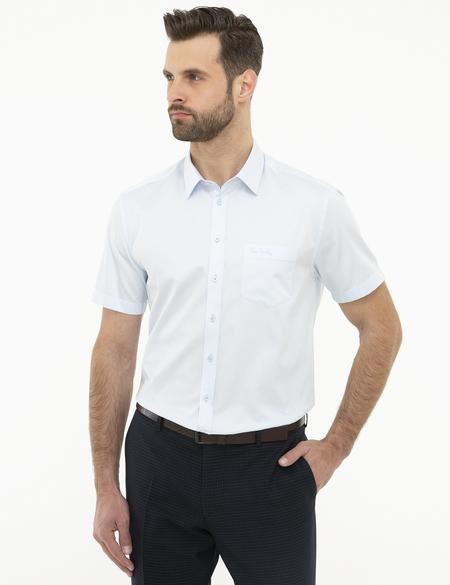 Açık Mavi Regular Fit Kısa Kollu Gömlek - 50223101004