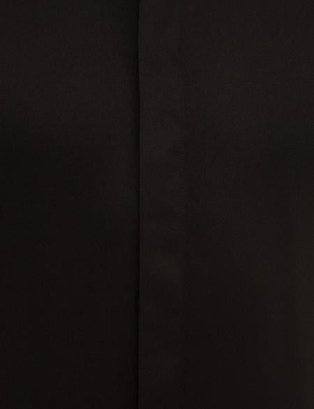 Siyah Slim Fit Smokin Gömlek - 50223104016