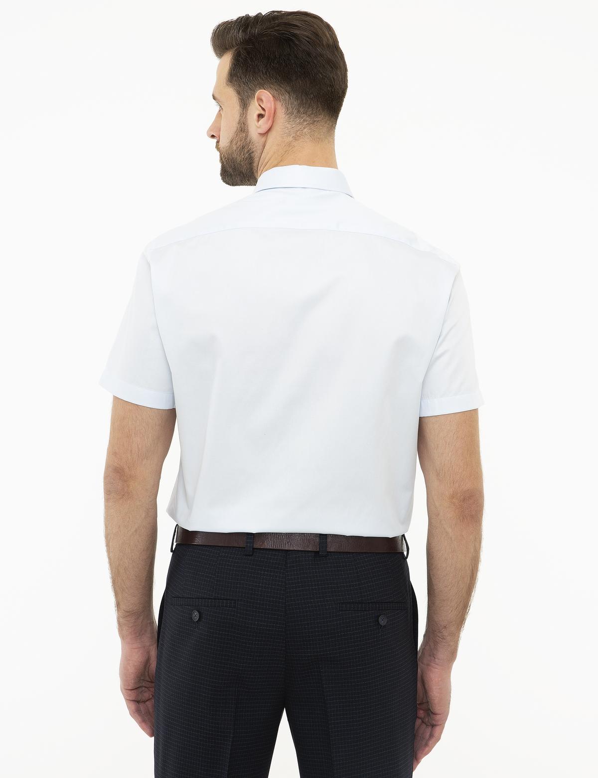 Açık Mavi Regular Fit Kısa Kollu Gömlek - 50223101004